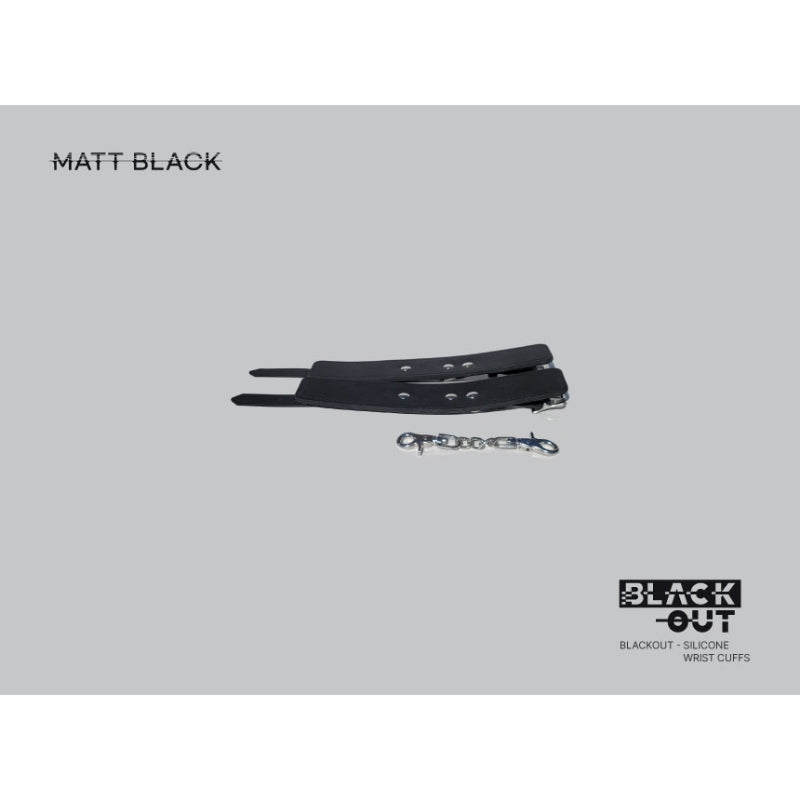 Matt Black - Black Out - Silicone Wrist Cuffs