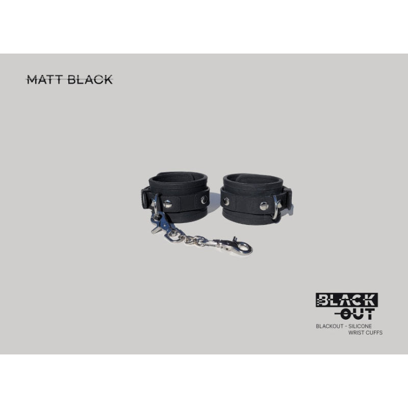 Matt Black - Black Out - Silicone Wrist Cuffs