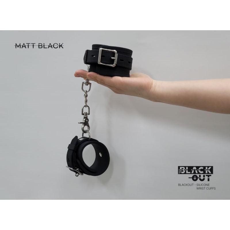 Matt Black - Black Out - Silicone Wrist Cuffs