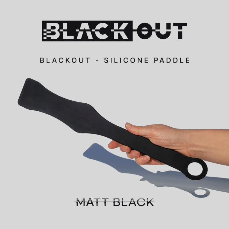 Matt Black - Black Out - Silicone Paddle