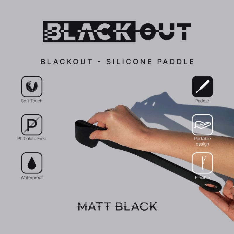 Matt Black - Black Out - Silicone Paddle