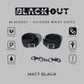 Matt Black - Black Out - Silicone Wrist Cuffs