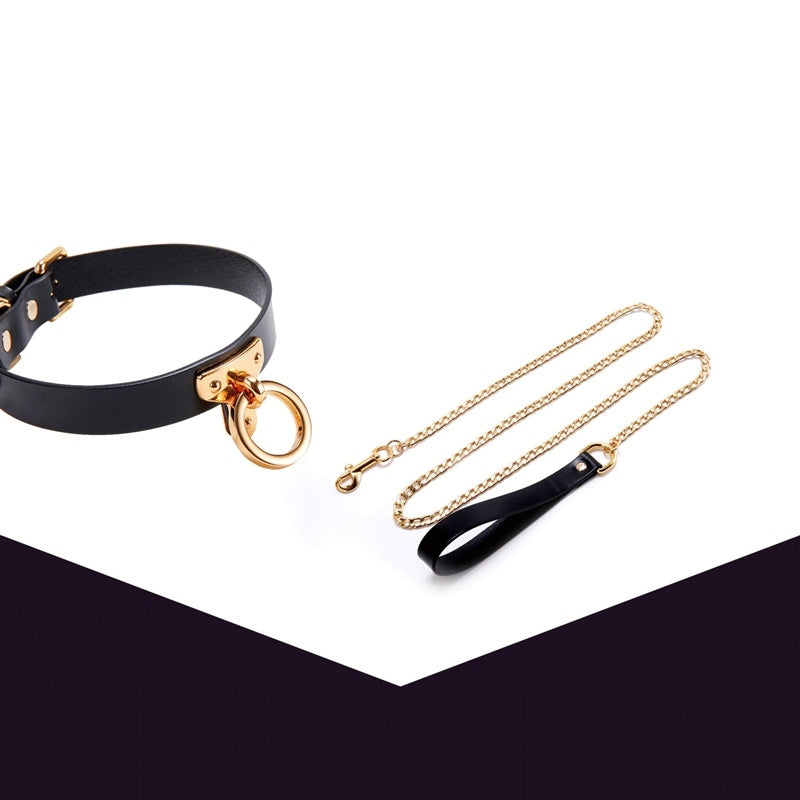 UPKO - Leather Cosplay Choker & Leash