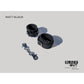 Matt Black - Black Out - Silicone Wrist Cuffs